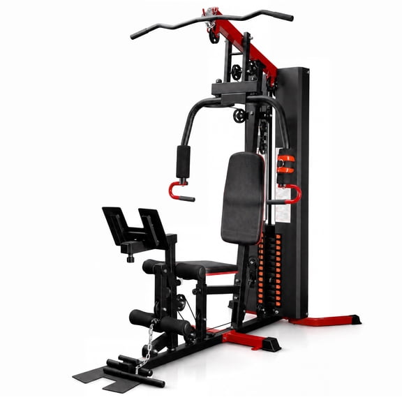 Sustainova Home Gym Machine with 160LB Weight Stack, Multi-Function Full Body Workout Equipment with Lat Pulldown, Chest Press, Leg Developer, Adjustable Seat for Home Strength Training