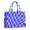 Blue Wavy Checkered Pattern, variant on Green and Black Checkered Pattern Tote Bag, Travel Tote Purse with Interior Pockets & Top Handle, Smooth Zipper Gifts for Work Shopping Travel,15.7 X 5.1 X 13 Inches