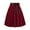 Rose Red, variant on Women's Solid Color Waistband Skirt - Cute Sweet A-Line Ribbon Party Casual