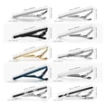 thumbnail image 3 of 10 Pcs Tie Clips Set For Men Tie Bar Clip Black Silver Tone Gold Tone For Wedding Business With, 3 of 6
