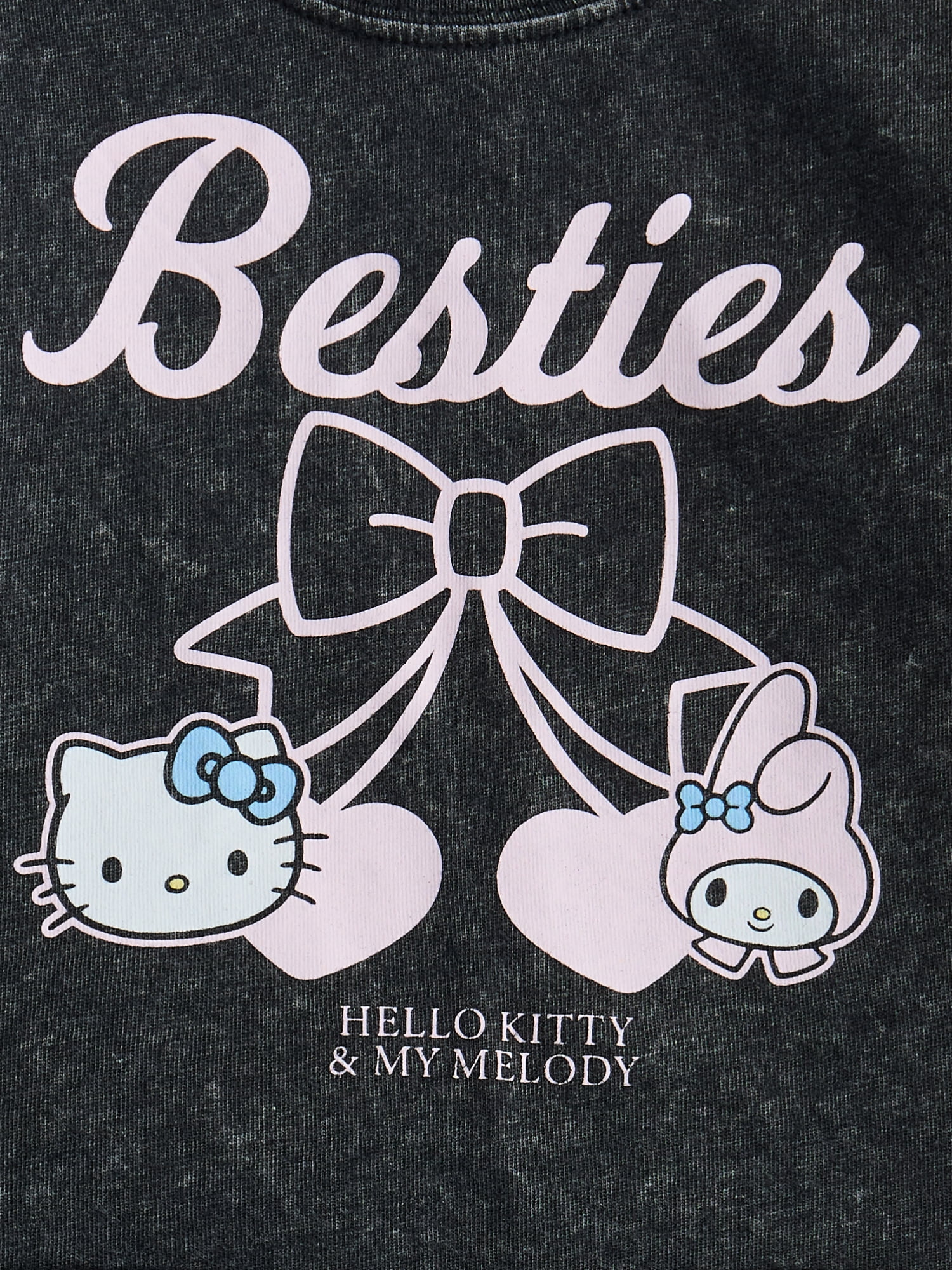 Hello Kitty and Friends Baby Girls Mineral Wash Graphic Tee and Skort Set, 2-Piece, Sizes 0/3M-6/9M