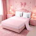 thumbnail image 3 of meiyoeat cute Seashell Bow 7-Piece Twin Bedding,Watercolor Coastal Style Bedding Comforter Set,Pink Reversible, 3 of 7
