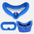 thumbnail image 4 of Blue VR Cover Accessories Set Compatible with Meta Quest 2, Silicone VR Shell, Controller Grips & Face Cover, Button Caps, Lens Cover + Glasses Cloth Set for Quest 2 (for Meta Quest 2), 4 of 4