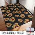thumbnail image 3 of Black Yellow Green Leaf Sunflower Pattern Door Rugs,Washable Non Slip Door Mats Indoor,Decorative Door Mats,Entry Mat Indoor for Entrance,Bedroom,Kitchen,Bathroom,20"x32", 3 of 6