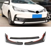Car Front Bumper Lip Splitter Diffuser Spoiler Body Kit For Toyota Corolla 2018 Bumper Guard Cover Protector Car Accessories