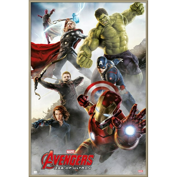 017 Age Of Ultron Iron Man Captain America Hulk Movie 24 X36 Poster Art Airstage Art Posters