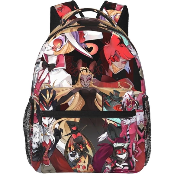 Hazbin Hotel Anime Backpacks High Capacity Bag Multifunction Backpacks Casual Outdoors Travel Daypack