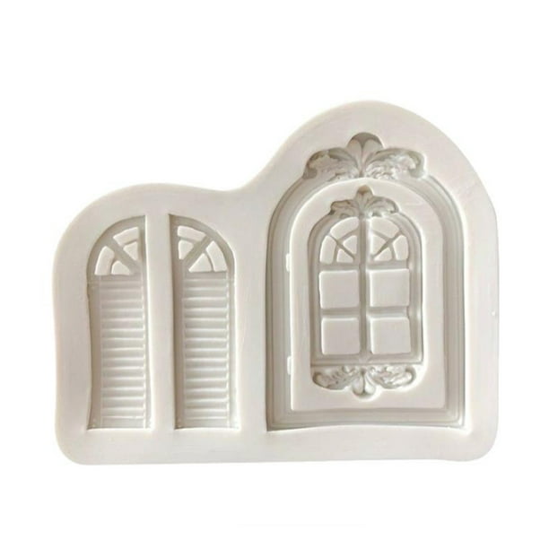 Billuyoard Molde para marco de puerta, molde de silicona para ventana, herramienta circular Simple moderna europea, Mousse, Chocolate, pudín, cocina, Herramientas y accesorios para hornear Billuyoard HA080931-00