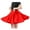 Red, variant on Girls Latin Dance Skirt Swing Dancewear for Ballroom Salsa Practice