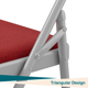 thumbnail image 5 of Yeshouse Sillas plegables con cojín de cuero sintético, estructura metálica acolchada, sillas apilables para interiores y exteriores, ideales para oficina, comedor, camping y fiestas, 5 of 7