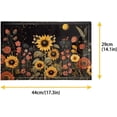 thumbnail image 5 of Multi-use Waterproof PVC Weave Table Mats Pack of 6, Durable Anti-Slip Oil-Proof Stain-Resistant Dining Table Place Mats for Home Decor, Sunflower Moon Night, 5 of 6