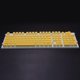 thumbnail image 3 of 108 teclas de doble inyección RGB tipo pudding para teclado mecánico Cherry MX, Amarillo, 3 of 4