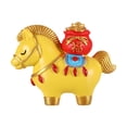 thumbnail image 4 of Figura de caballo Feng Shui Decoración Coleccionables Dibujos animados Arte Artesanía Escultura Animal Caballo amarillo, 4 of 7