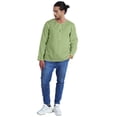 thumbnail image 2 of Atasi KurtaForMen Indiens Chemises à Manches Longues Col Rond Uni T-Shirt Ethnique, 2 of 7