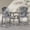 Gray, variant on Buballino 2-Piece Black Bar Height Adirondack Wooden Patio Chairs with Double Layer Connecting Tray - Ideal for Outdoor Relaxation