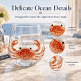 thumbnail image 7 of Artisanal Blue Ringed Octopus Glassware, 3D Octopus Wine Glass, Novelty Drinking Glass with Octopus Tentacles for Coastal Home Bar Ocean Lover Gift, 7 of 7