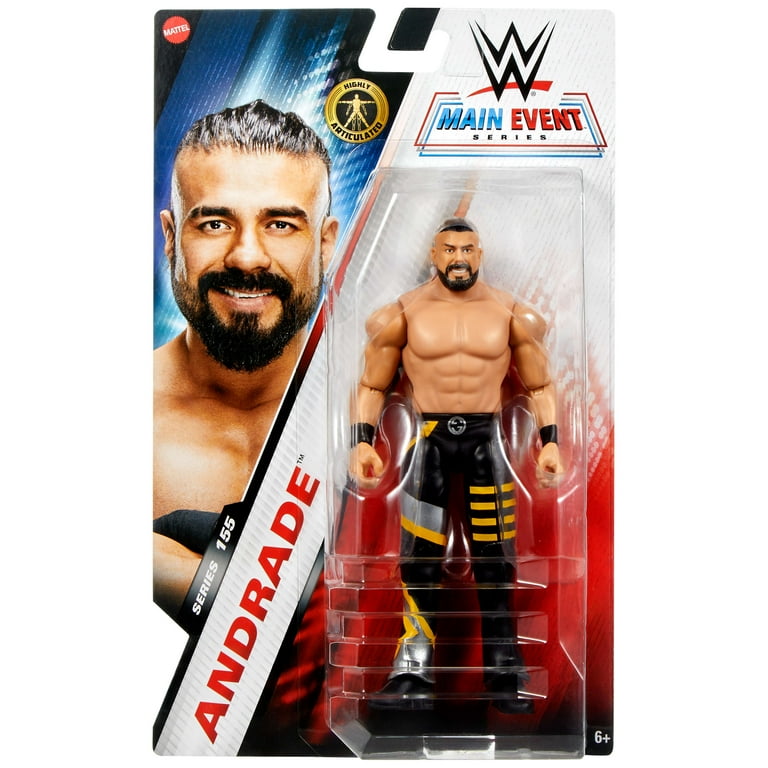 WWE Andrade Action Figure, Main Event Series #155 6-inch