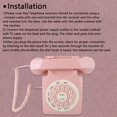 thumbnail image 4 of Retro Wired Telephone Desk Telephone Antique For, 4 of 8