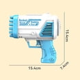 thumbnail image 2 of Bazooka Bubble Machine 32 hoyos Gatling Electric Soap Bubble Toys (Azul), 2 of 5