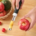 thumbnail image 4 of Eolstice Stainless Steel Dual Function Fruit Tool, Efficient apple Corer and Vegetable Peeler Combo, Ergonomic Kitchen Gadget for Peeling Potatoes Carrots Pears, 4 of 7