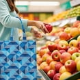 thumbnail image 6 of Vintage Plaid Canvas Tote Bag Checkered Pattern Retro Style Geometric Design Rustic Aesthetic Cute Reusable Foldable Shopping Tote, 6 of 6