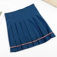 thumbnail image 6 of Pleated Skirts for Women High Waist School Uniform Mini Skirt with Built-in Short (Navy XL), 6 of 6