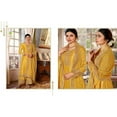 thumbnail image 4 of Pakistani Party Wear Salwar Kameez Dresses Indian Designer Sewn Palazzo Suits ( Yellow, S - 38 ), 4 of 5