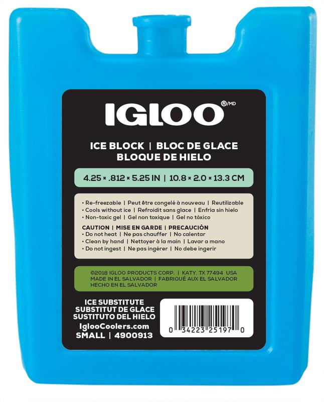 Lot of 4 Igloo Maxicold Ice-Glace refreezable Ice Blocks 25197 NEW FREE SHIPPING 