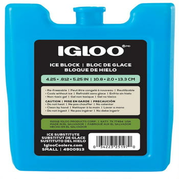 Igloo MAXCOLD Small Freeze Ice Block, Blue with ULTRATHERM Gel