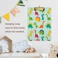 thumbnail image 6 of FMSHPON Funny Dinos Pattern Clipboard Hardboard Wood Nursing Clip Board and Pull for Standard A4 Letter 13x9 inches, 6 of 6