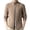 Khaki Jacket for Men, variant on Mrmaere Men's Knit Jacket Full-Zip Stand Collar Soft Warm Outerwear for Daily & Casual Black L