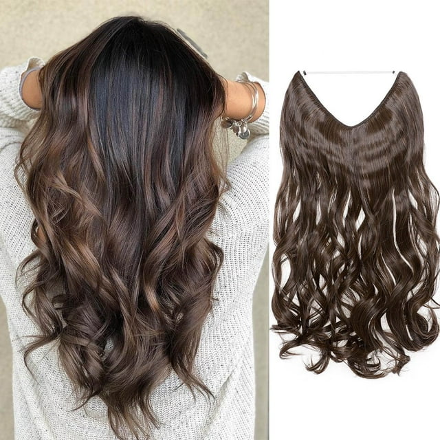 Fil Invisible dans Extensions de Cheveux Postiches Cheveux Synthétiques