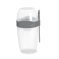 thumbnail image 1 of Double Breakfast Cup Oatmeal Cup with Lid Poons Forks for Business People, 1 of 8