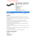 thumbnail image 2 of Upper Radiator Hose - Compatible with 1998 - 2002 Subaru Forester 2.5L H4 GAS 1999 2000 2001, 2 of 2