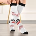 thumbnail image 5 of FREEAMG Cool Baseball Compression Socks for Women Men,Knee High Stockings for Athletic Sports,Running,Travel (20-30mmHg), 5 of 7