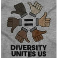 thumbnail image 2 of Diversity Unites Us Social Justice Long Sleeve TShirt Men Women Brisco Brands S, 2 of 6