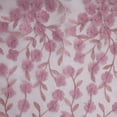 thumbnail image 4 of Zelouf Catherine Less 3D Flower Embroidery Mesh  , Sewing, DIY, Crafts Fabric by the Yard, Dusty Rose, 3 Yard, 4 of 4