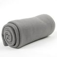 thumbnail image 3 of 24 pack Trail maker 60”L x 50”W Solid Color Adult Fleece Throw Blankets in Gray, 3 of 9