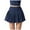Blue, variant on HZLPFO Short Skirts for Women Pleated Skirt A-Line Short Mini Basic Skirt School Uniform Cheerleader Skirts Skater Skirt Pink,XL
