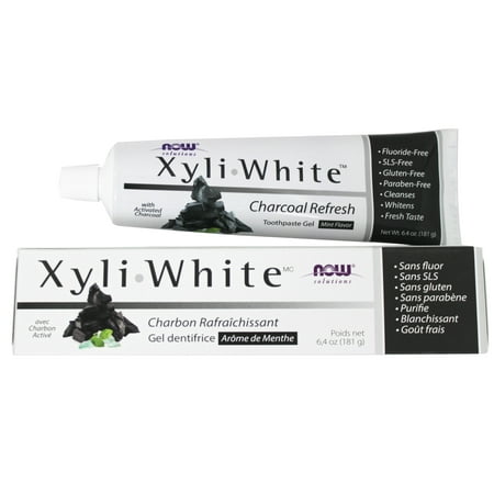 NOW Foods - NOW Solutions XyliWhite Charcoal Refresh Toothpaste Gel ...