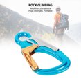 thumbnail image 3 of Climbing Carabiner, 35KN D Shape Locking Clip with 7075 Aluminum for Rock Climbing, Rappelling and Rescue Operations, 3 of 7