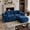 Blue, variant on Daeorio 82" Modular Sectional Cloud Couch,Velvet Upholstered Sofa Boneless Modern Comfy No Assembly Required Deep Seat Loveseat Sofa for Living Room,Bedroom,Apartment(Beige)