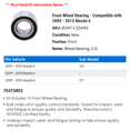 thumbnail image 2 of Front Wheel Bearing - Compatible with 2009 - 2013 Mazda 6 2010 2011 2012, 2 of 2