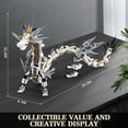thumbnail image 5 of Bloques De Construccion HIGH GODO 13003 Dragon Mecanico Blanco 1485 Piezas, 5 of 5