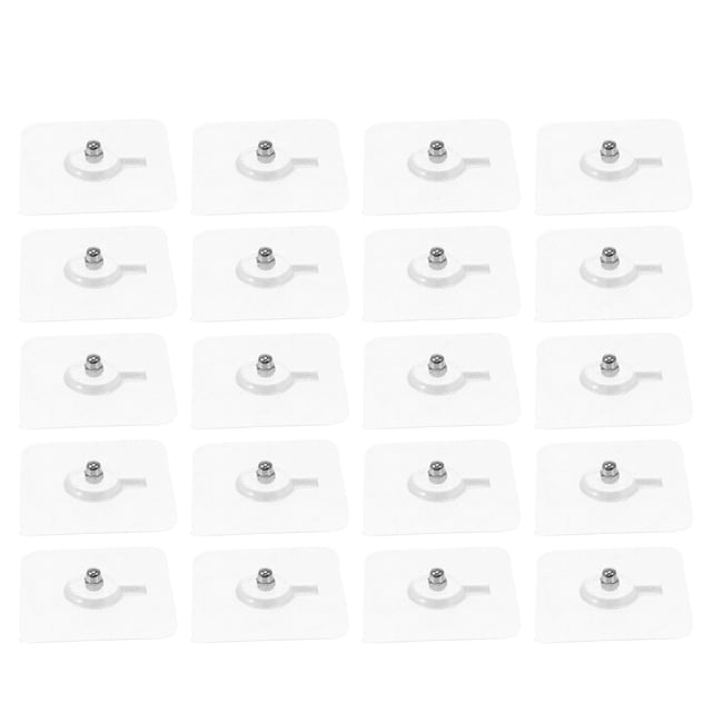 ORDDIART 20Pcs Removable Picture Hooks Transparent Frame Hook for Homeowners and Renters