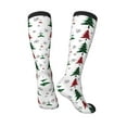 thumbnail image 4 of Easygdp Buffalo Plaid Christmas Trees Soccer Socks Sport Knee High Socks Calf Compression Athletic Socks for Men and Women, 4 of 9