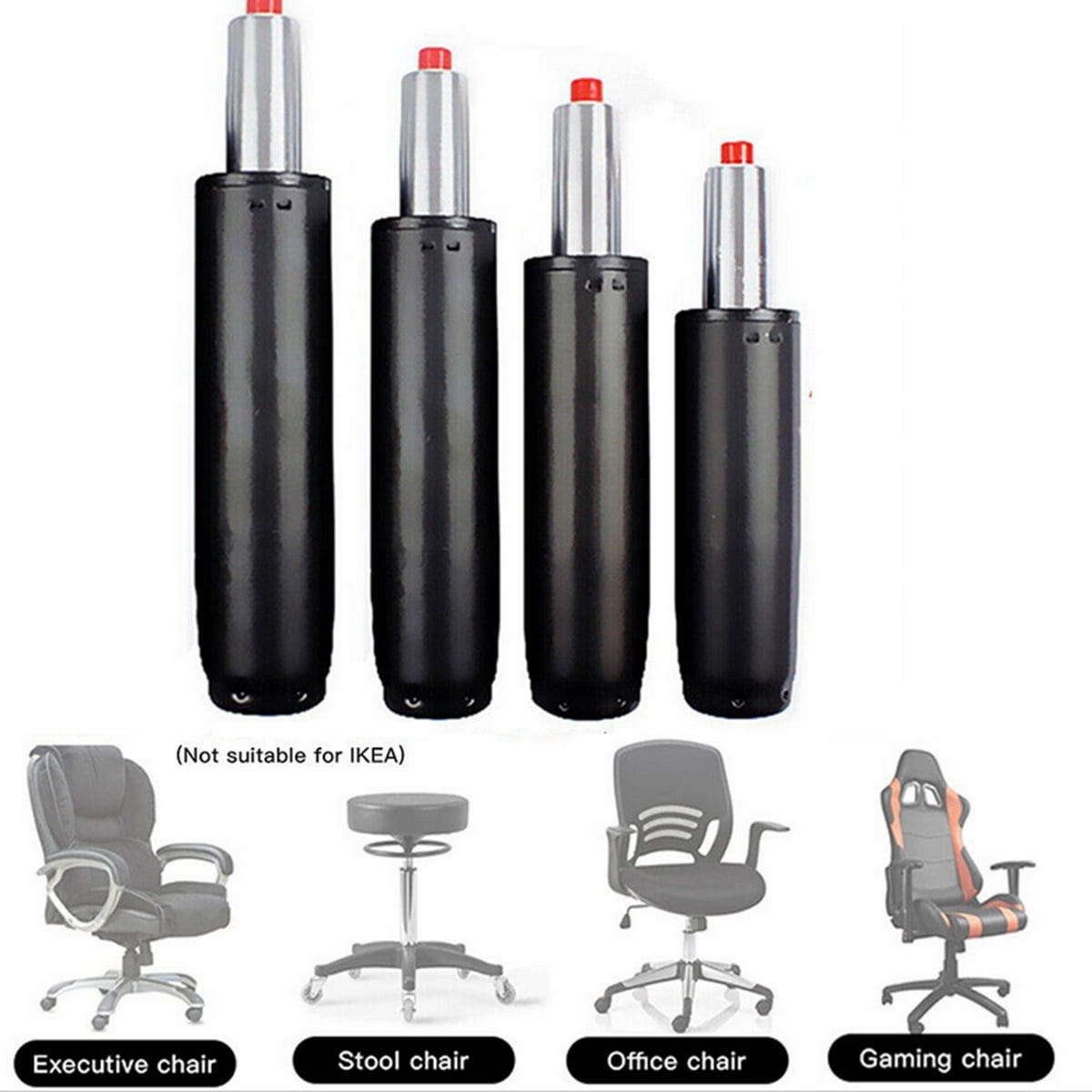 shanna black office chair gas product