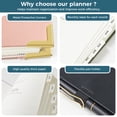 thumbnail image 7 of NIRMIRO 2026-2027 Academic Planner, Hardcover Large Jul.2026 to Jun.2027 A4 Spiral Hardcover Planner with Weekly & Monthly Layouts, 8.5"x11", 12 Month Tabs, 4 Stickers, Inner Pocket, for School, 7 of 7
