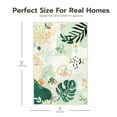 thumbnail image 4 of Joyfy 3x5 Area Rugs for Bedroom Washable Non-Slip, Small Rug with Rubber Backing, Art Flora Carpet for Bedside, Living Room, Dorm, Kitchen (Green), 4 of 7