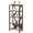 Brown 5 Tier, variant on Homhougo Bookshelf, 4-Tier Bookshelf with Smart LED Lights, Tall Wood & Metal Bookcase, Open Display Shelves for Bedroom, Home Office, Kitchen, Living Room